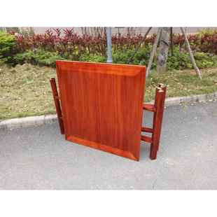 仙桌八农可2447叠正方形餐桌拜 实木胡桃色村老式 折? 工厂直销