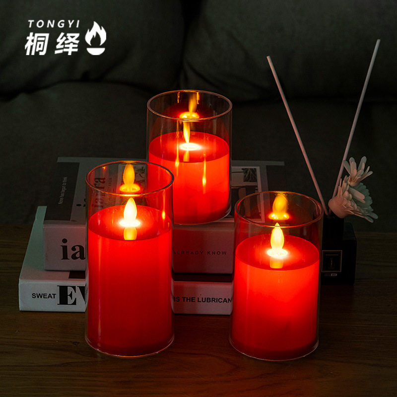 led红色仿真电子蜡烛摇摆蜡烛