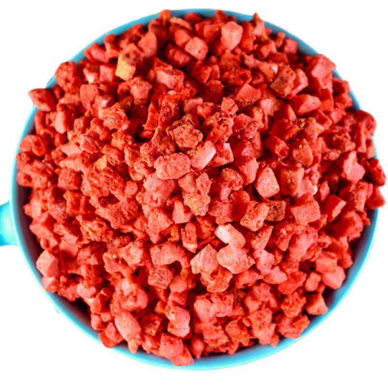 冻干火龙果草莓脆干碎粒混合果丁脱水水果干紫薯烘焙奶茶装饰商用