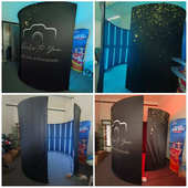 360度直播亭照相亭LED灯摄影棚派对用品环绕拍摄360照相亭