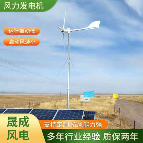 厂生产发电系统发电机家用小型风力发电设备5W电控型风力发电机