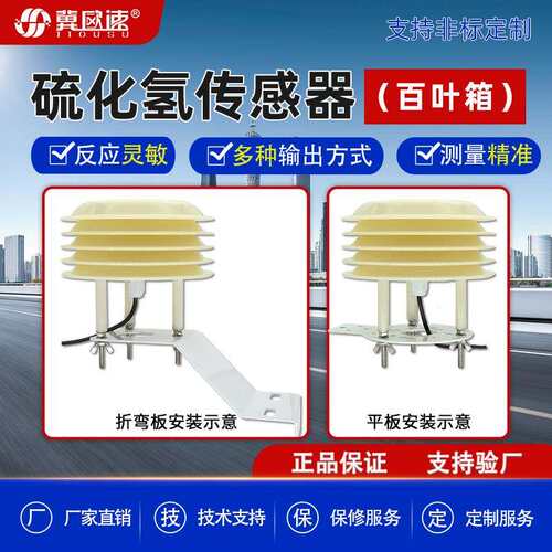 高精度工业在线H2S环境检测气体RS485百叶箱垃圾站硫化氢检测