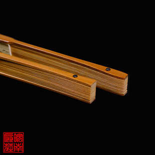 ALI68 95寸18方玉竹宣纸折扇水磨玉竹文玩扇苏工空白扇面扇骨竹制