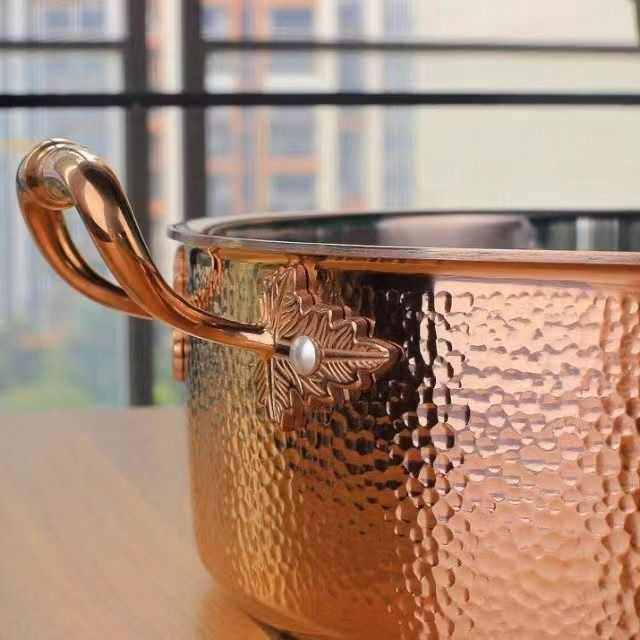 鸳鸯锅火锅锅家用 意式手工锤印锅三层钢商用汤锅304不锈钢火锅锅,厨房/烹饪用具,火锅,淘宝优惠券,粉丝福利购,淘宝优惠卷