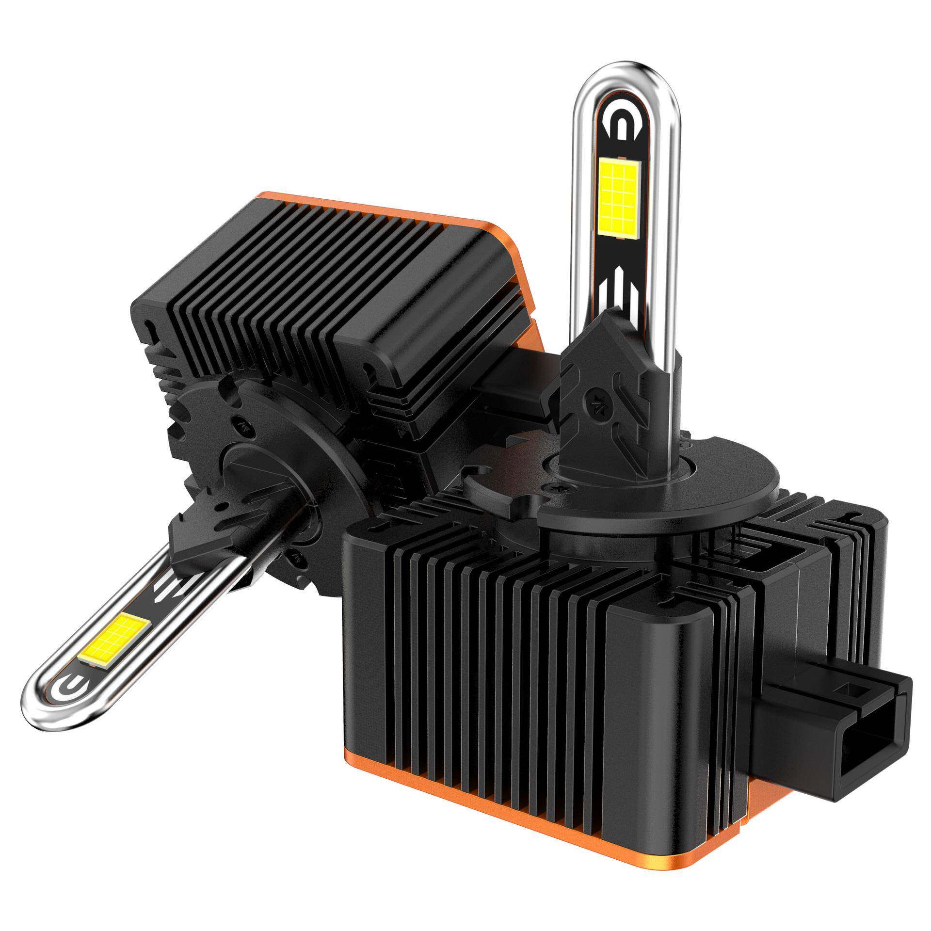 v38直插式D系列灯泡 LED大灯改装前照灯55W高亮聚光D1D