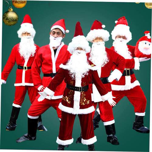 christmas Santa Claus dress up as men