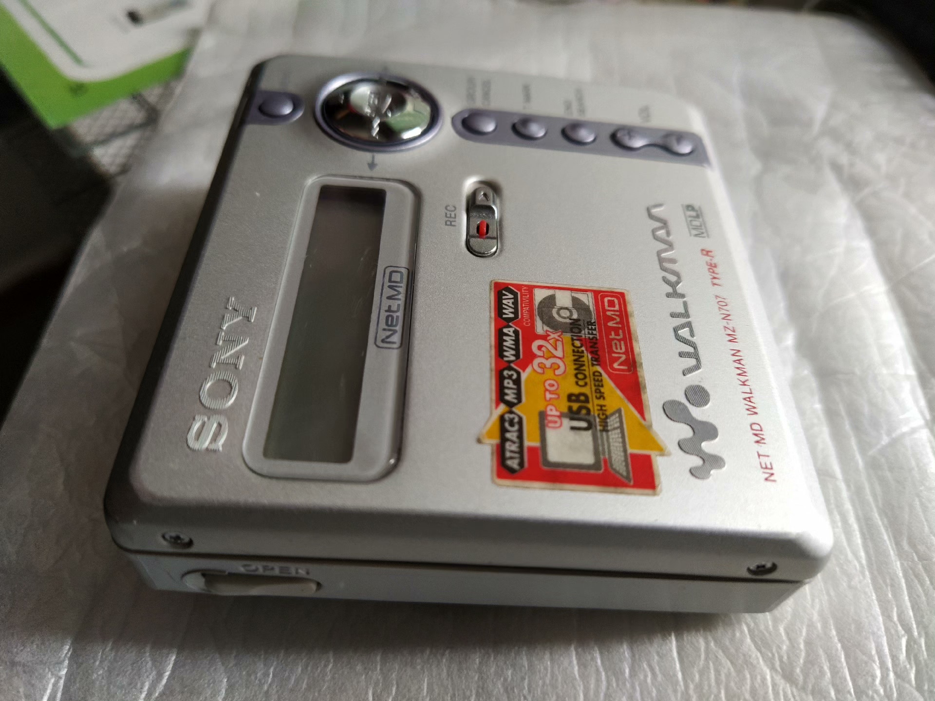 소니 MD 워크맨 MZ-N707 실버 풀패키지 (녹음/재생 완벽 보장) 4