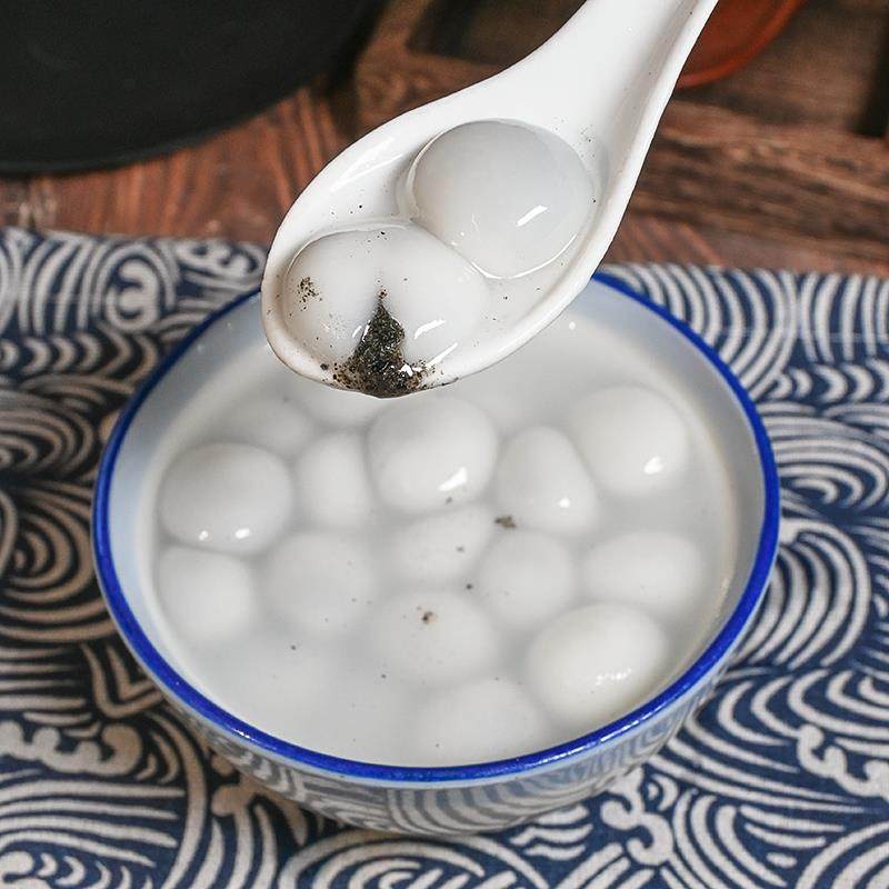 宁波三雪黑芝麻包馅小圆子红豆小汤圆元宵汤团点心水煮速冻有馅