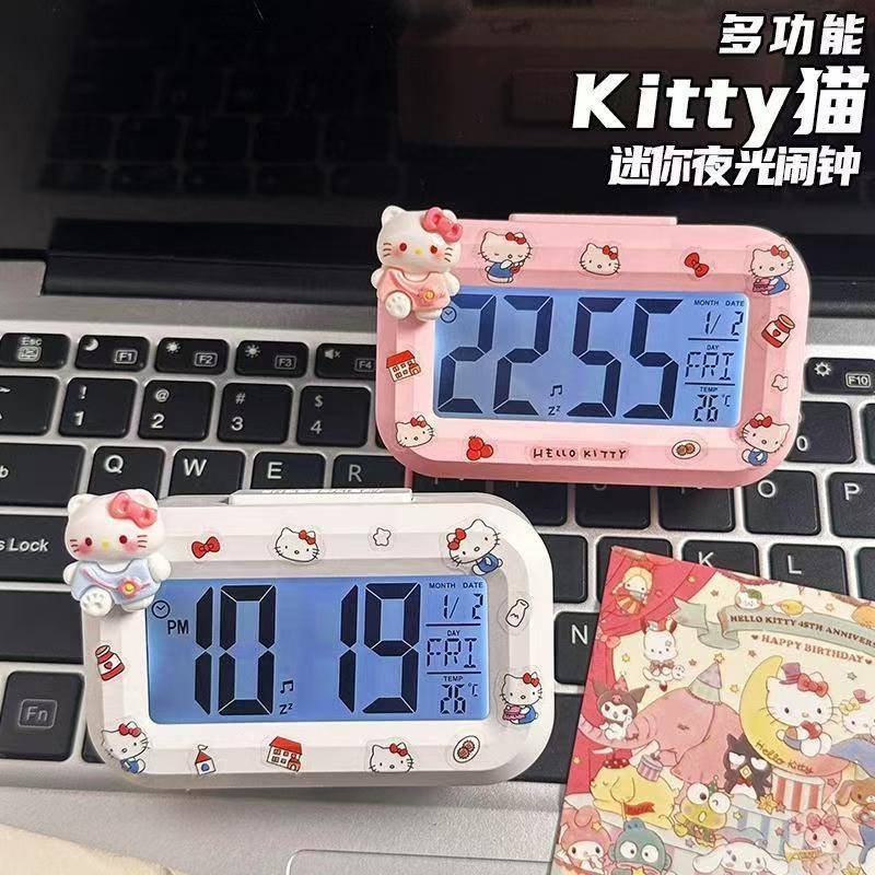 迷你儿童桌面电子时钟学生时间管理器厨房计时器显示温度电子闹钟