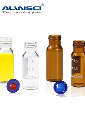 ALWSCI生产2ML 通用型 进口管材 色谱样品瓶 棕色带刻度 9-425