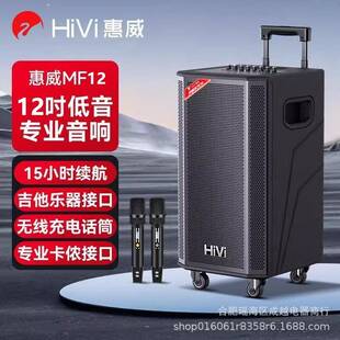惠威MF12/10大功率户外高端拉杆音响乐器K歌直播演出广场舞声卡箱