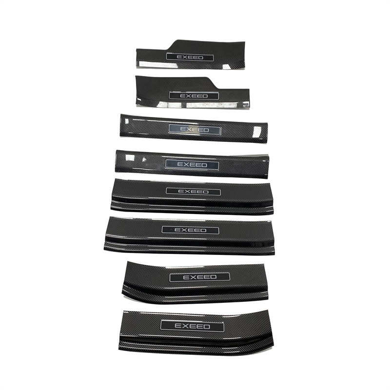 内门踏板门槛迎宾 护板条 后改装 瑞星奇槛碳纤维专用纪元et条