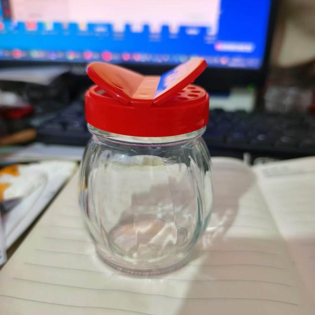 现货方形透明玻璃调料调料研磨器