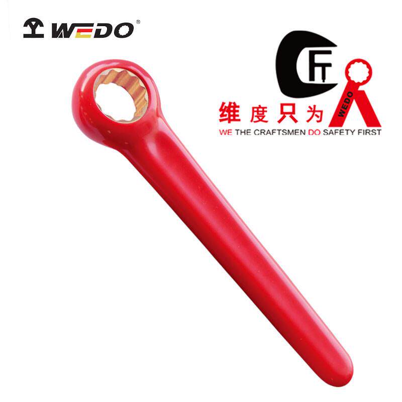 WEDO维度防爆绝缘浸塑直柄单头梅花扳手VDE无火花 INB6403