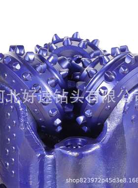 非开挖三牙轮镶齿钻头导向钻头IADC517橡胶密封滑动轴承215.9mm