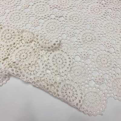 棉线刺绣满幅手工编织圆形女装衣服饰品桌布镂空蕾丝批发满幅水溶