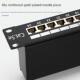 CAT6A超六类24口48口屏蔽网络配线架1U高cat5e网线配线架屏蔽FTP