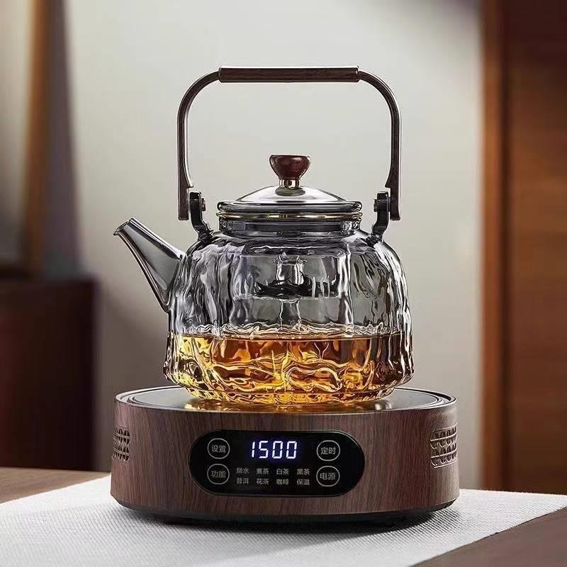 2025新款电陶炉煮茶套装茶具套装可加热组合装高硼硅耐热玻璃茶壶