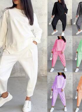 Women's long sleeved hoodie set 女装长袖卫衣套装