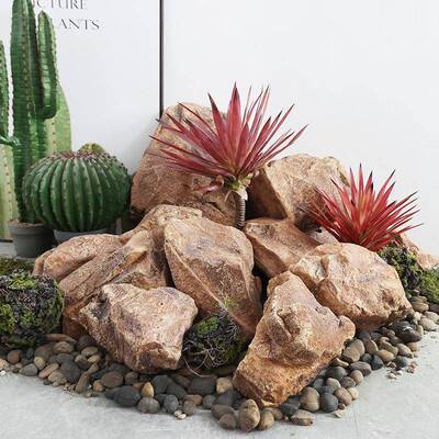 PU仿真泡沫石头头山石影视造假景具道台面装饰摆件景观石雕塑AKI