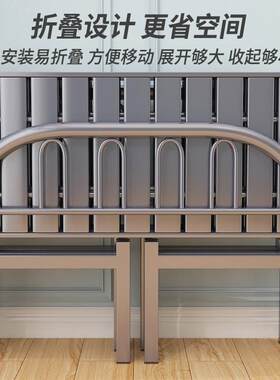 单人床可折叠QUL床家用的1米3钢丝床宽8钢0公分5不锈90一米二大