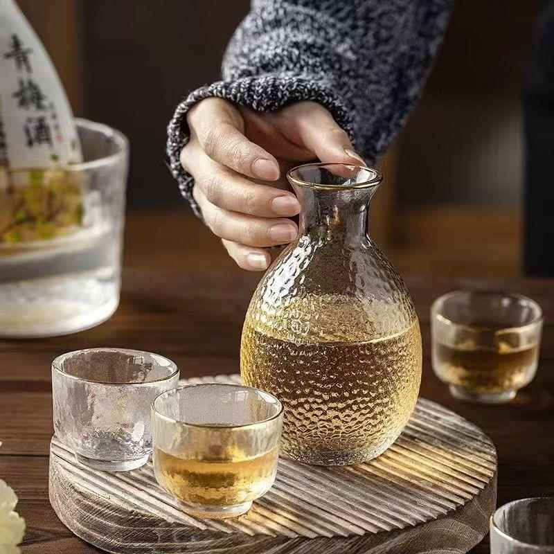 厂家直供诚招创意家用清酒壶日式垂纹白酒酒具清酒壶盅