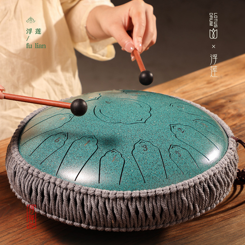 空灵鼓15音14寸钢舌鼓儿童初学者专业演奏手碟无忧色空鼓打击乐器