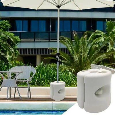 Patio Umbrella Stand Round Outdoor Umbrella Base Windproof
