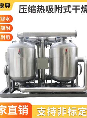 50立方压缩热零耗气吸干机吸附式复合再生空气净化过滤设备