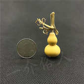 3厘米天然精品草里金葫芦小手捻葫芦文玩迷你小葫芦美国铁包金