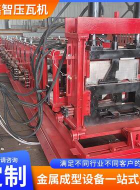 全自动80-300C型钢压瓦机厂房光伏支架钢结构檩条机C型钢设备