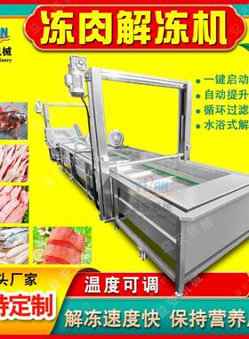 现货家禽屠宰鸡翅解冻机猪头猪蹄化冻机自动出料鸭翅鸭掌解冻机