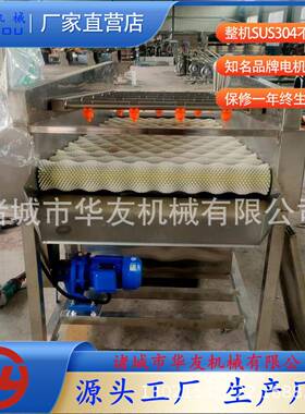 平行毛辊清洗机猕猴桃平行毛刷清洗机多辊瓜果蔬菜清洗设备