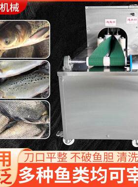 全自动商用杀鱼开背机小型去鳞开背开肚机杀鱼开肚机小鱼开肚除脏