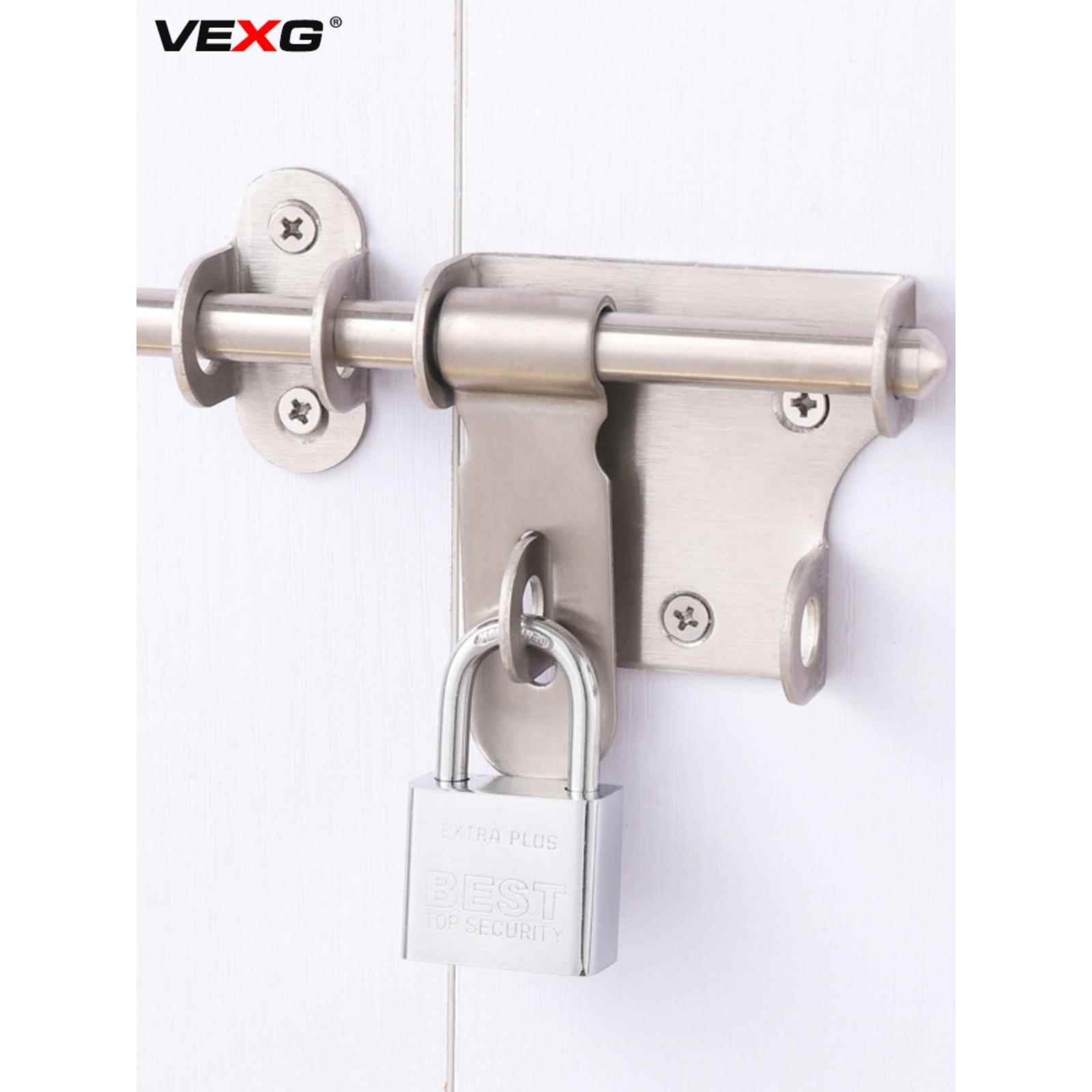 不锈钢门闩插销老式门扣门栓大门仓库门销锁搭扣明装门搭扣门锁扣