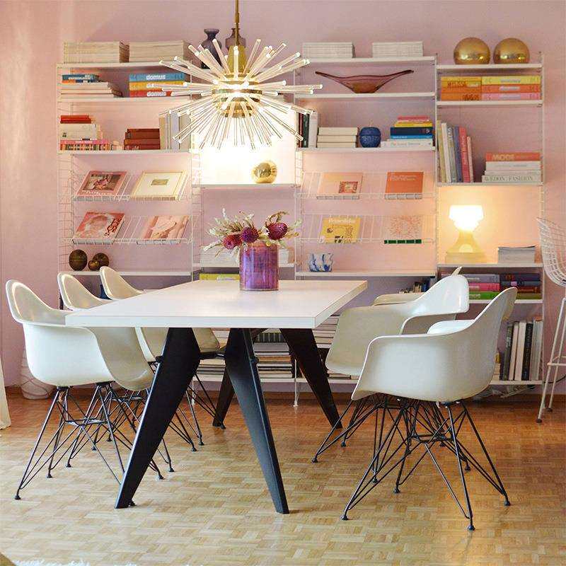 Vitra实木餐桌EM Table工作桌设计款北欧方形现代简约吃饭桌长桌