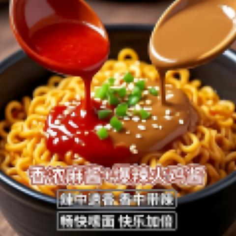速食炸酱面麻酱火鸡面90克麻酱超辣拌面宿舍夜宵炸酱面速食泡面
