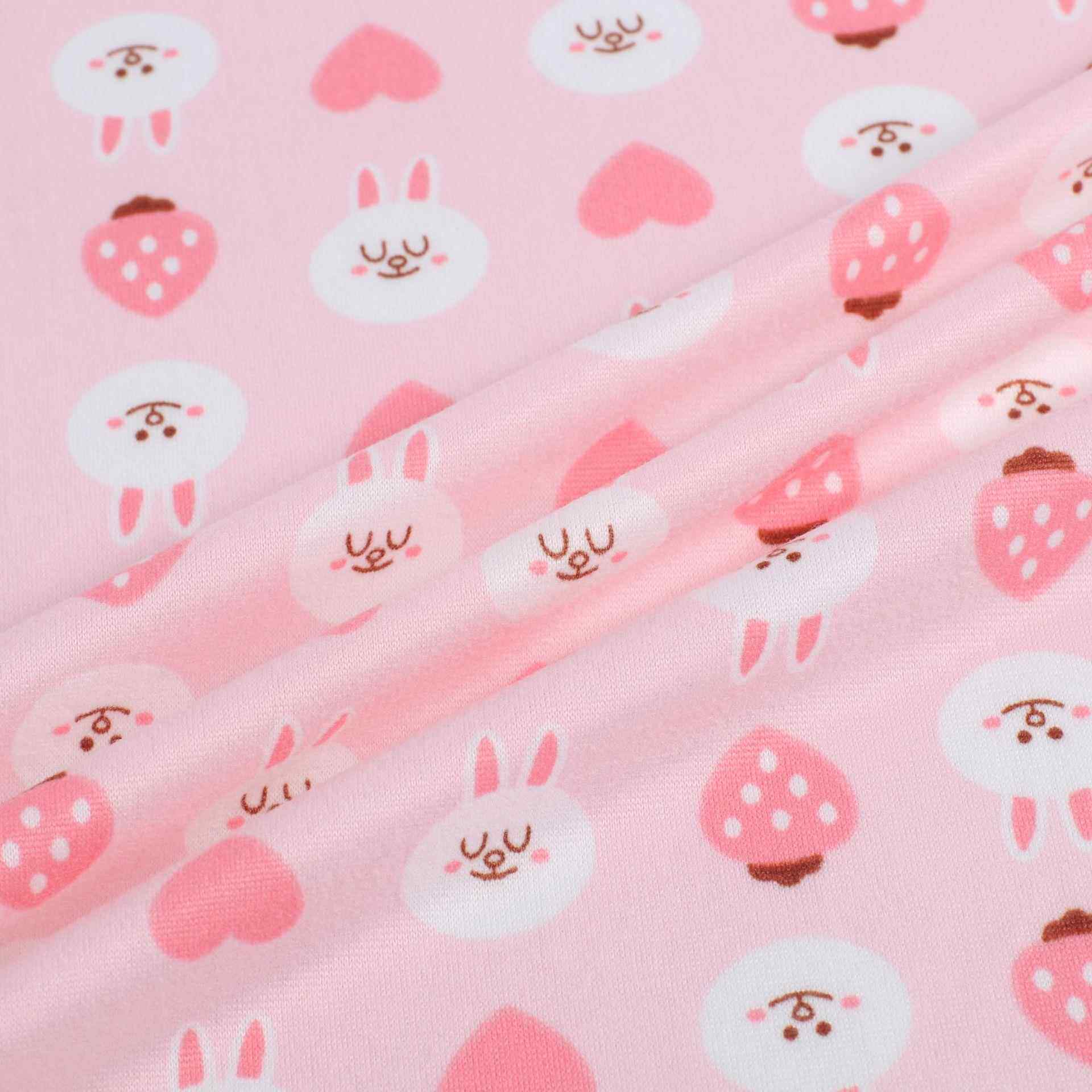 牛奶丝磨毛印面花料 婴童服装印花泳料 衬衫外布套裤子衣VDH面料
