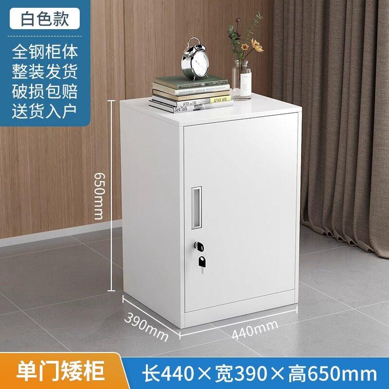 文件柜铁皮柜办公室移动桌下抽屉柜带锁单门储物柜工具收纳小柜子