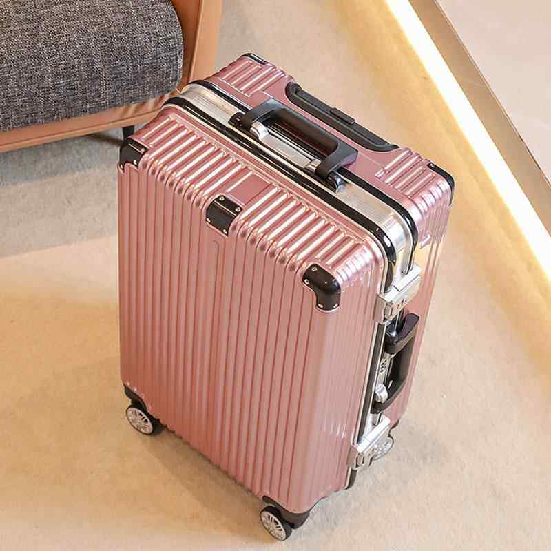 正品铝框拉杆箱男结实用密码行李机箱20寸耐小旅行登箱学生2型4皮