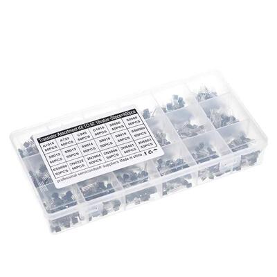 900PCS TO-92小功率开关二三极管晶体管套装 18种规格每种50个