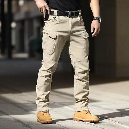 4pcs Men Tactical Cargo Pants Multiple Pockets Machine