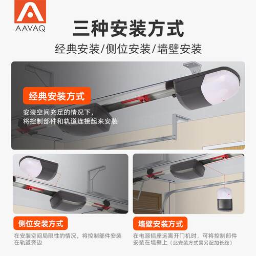 AAVAQ锐玛电机AVANTI 翻板车库门上翻电动智能遥控自动开门机全套