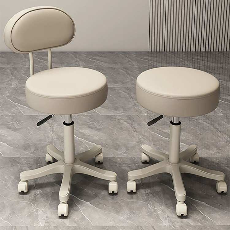 YQ美容院理发店专用凳子美发美甲化妆师大工凳滑轮家用椅子梳妆转