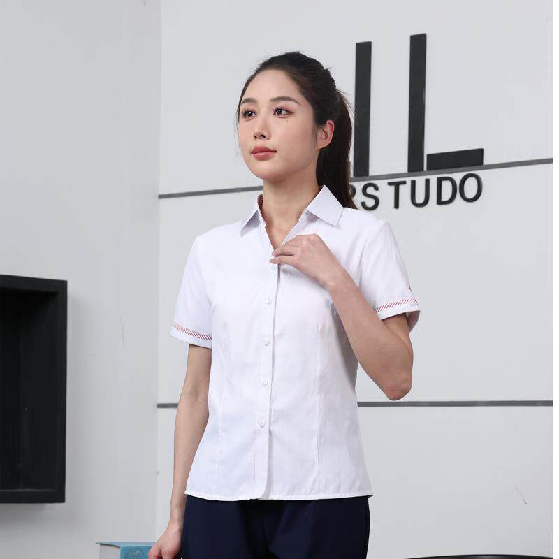 新款5G联通衬衣营业厅工装制服中国联通工作服女白色长袖短袖衬衣