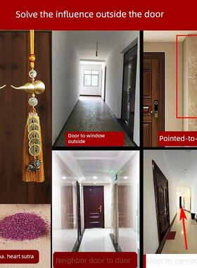 入户门外对墙角尖角窗户邻居门对门对走廊过道铜钱麒麟五帝钱葫芦