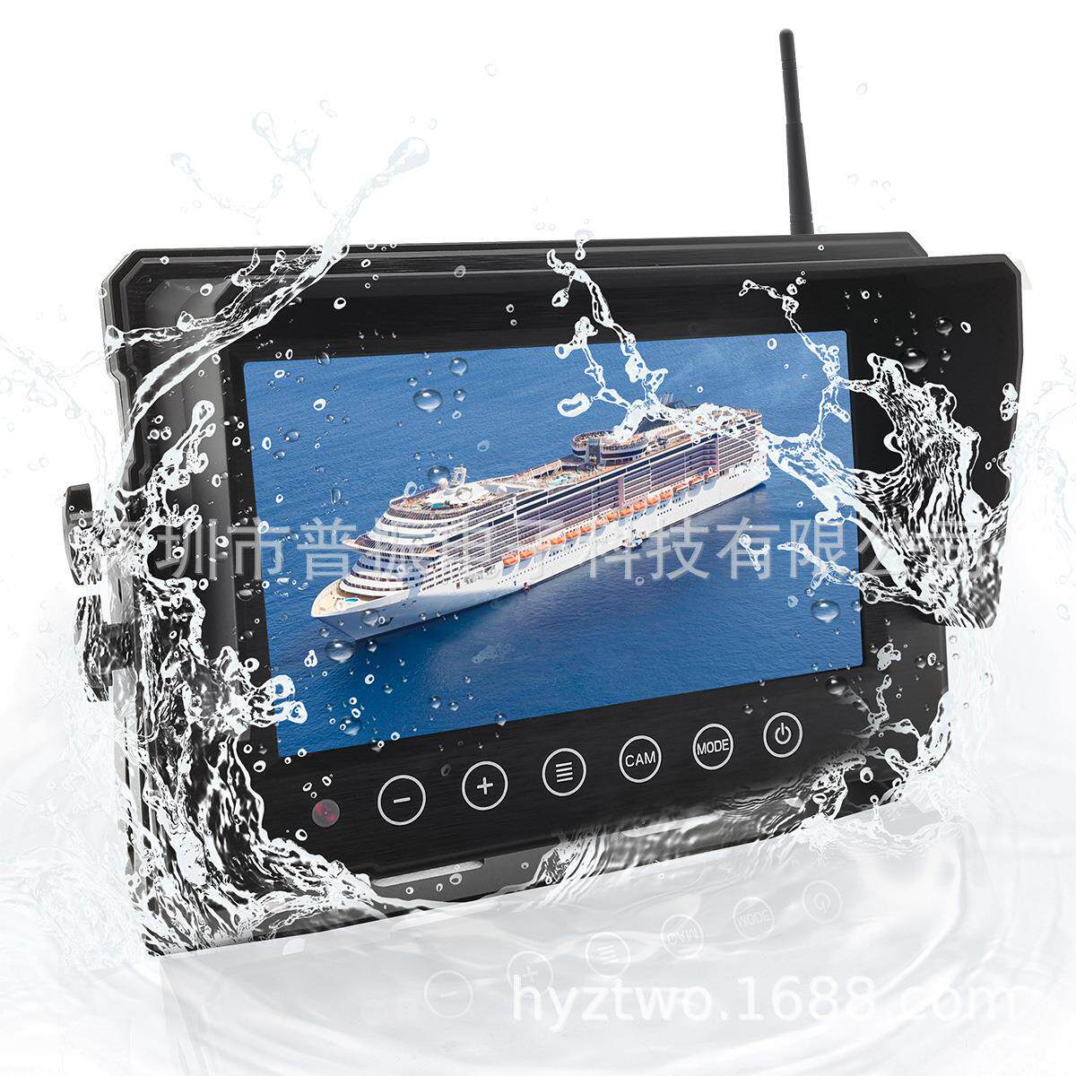 7寸9寸10.1寸防水显示器车载防震防尘显示器金属外壳AHD1080P高清