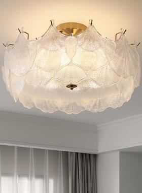 法式儿吸顶灯奶油风主灯卧室简现约代创意童灯房间灯广东OVH中山