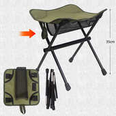 CLS新款 户外折叠凳铝合金超轻便携四脚凳钓鱼椅露营登山马扎凳子