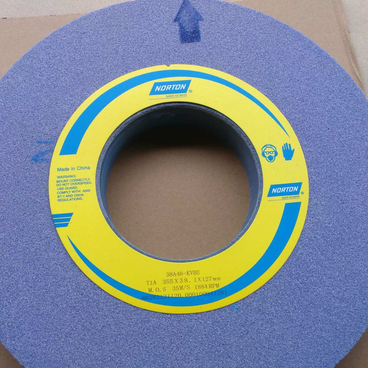 帝研砂轮白刚玉白色大水磨优质砂轮WA46L 350*40*127.